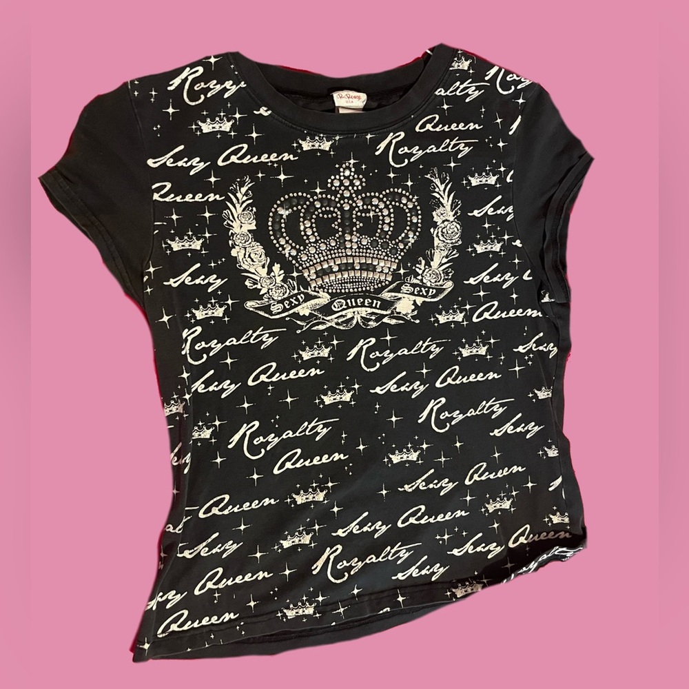 Y2K Sexy Queen baby tee